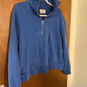 Everlane 100% Organic Cotton Half Zip Scuba